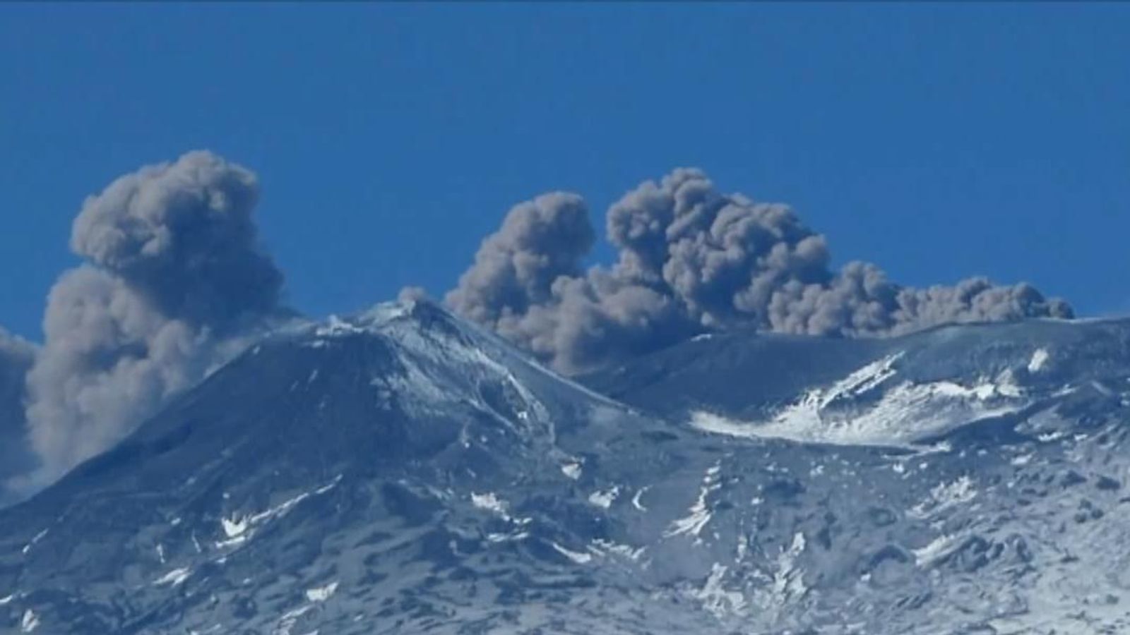 Mount Etna spews ash across sky | World News | Sky News