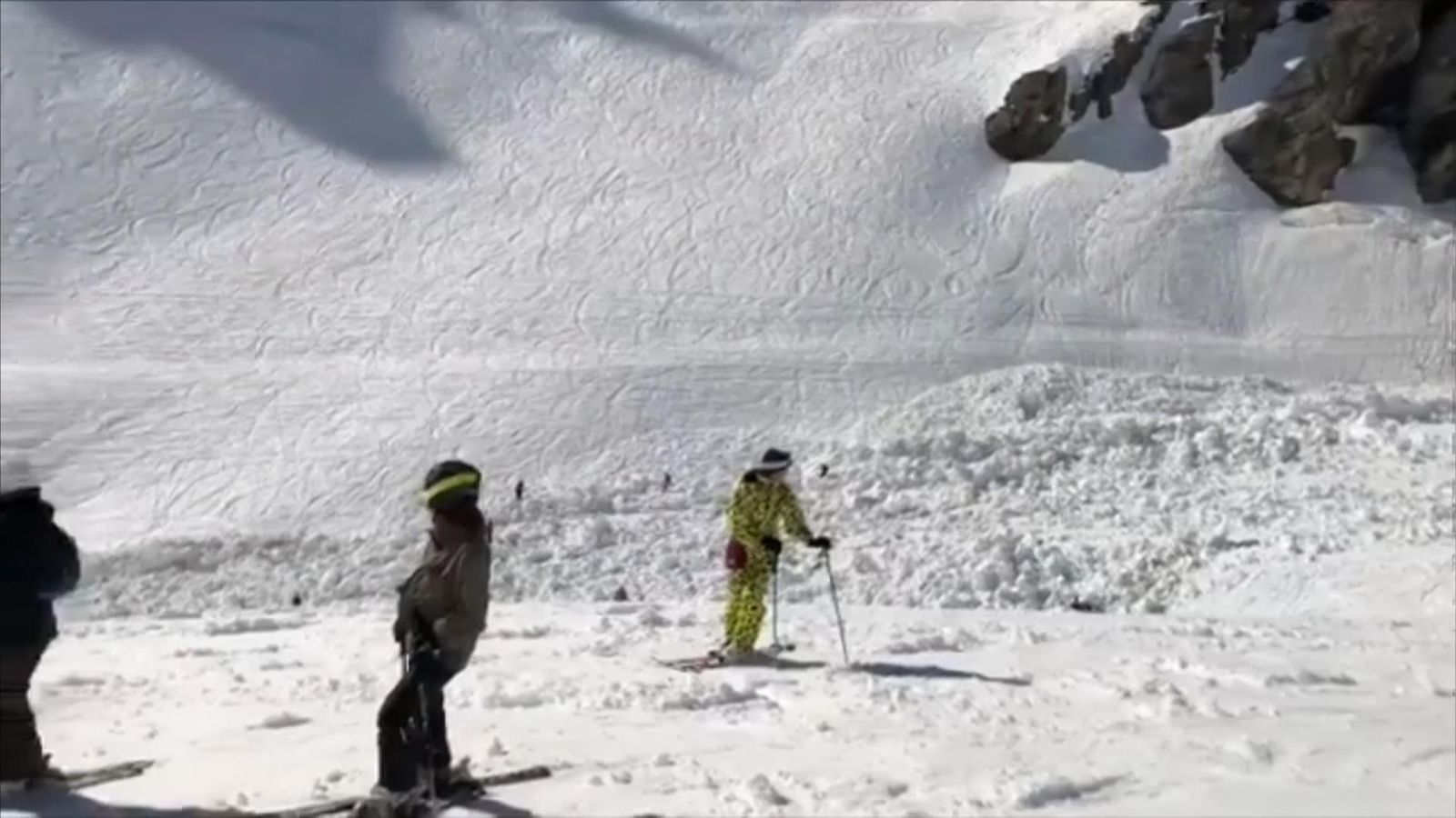 Search for survivors after Swiss avalanche injures at least four people