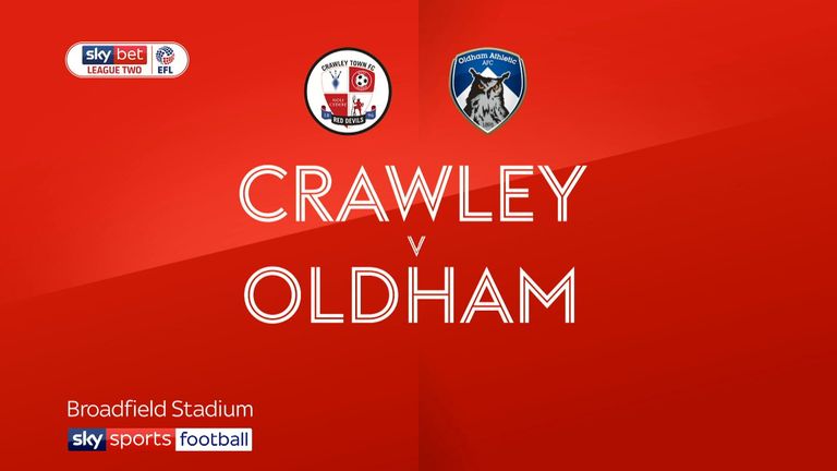 2:21 Highlights of the Sky Bet League Two clash between Crawley and Oldham