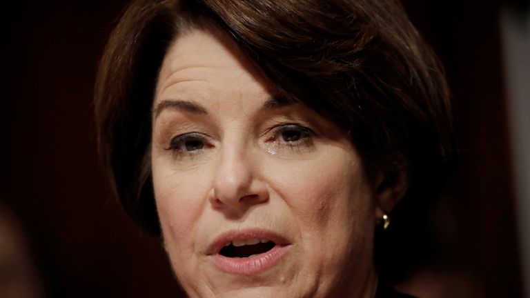 Amy Klobuchar joins a growing list of Democratic candidates fro the presidency
