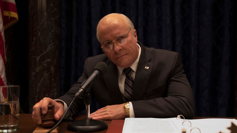 Christian Bale starts as Dick Cheney in Vice. Pic: Matt Kennedy / Annapurna Pictures