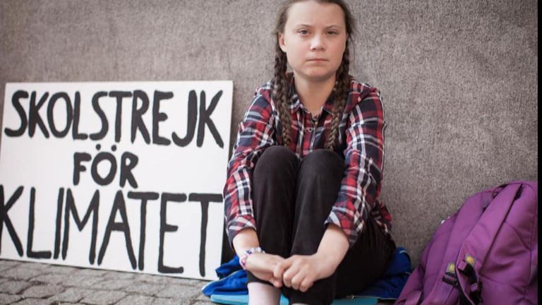 Greta Thunberg started the Youth Strike 4 Climate campaign