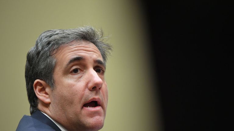 Michael Cohen, US President Donald Trump&#39;s former personal attorney, testifies before the House Oversight and Reform Committee in the Rayburn House Office Building on Capitol Hill in Washington, DC on February 27, 2019. (Photo by MANDEL NGAN / AFP) (Photo credit should read MANDEL NGAN/AFP/Getty Images)
