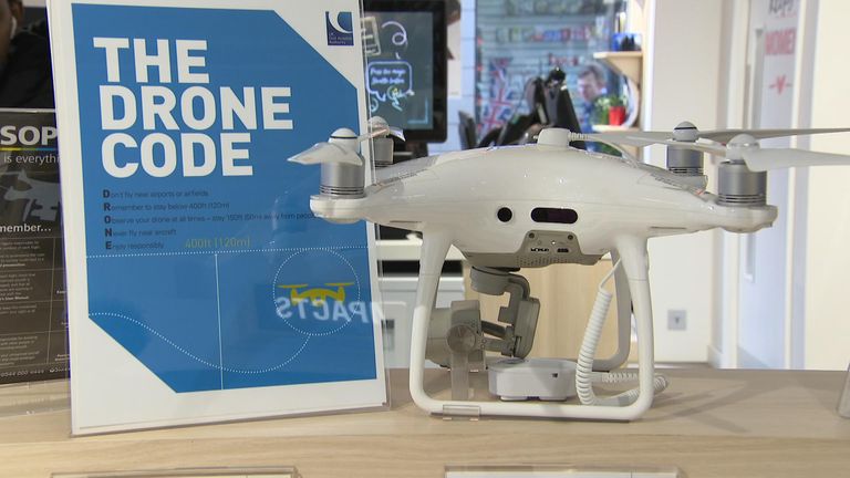 People who purchases drones are informed of the relevant code