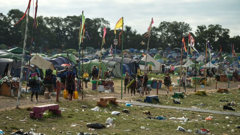 Thousands of volunteers take part in huge clean up operations once the festival is over