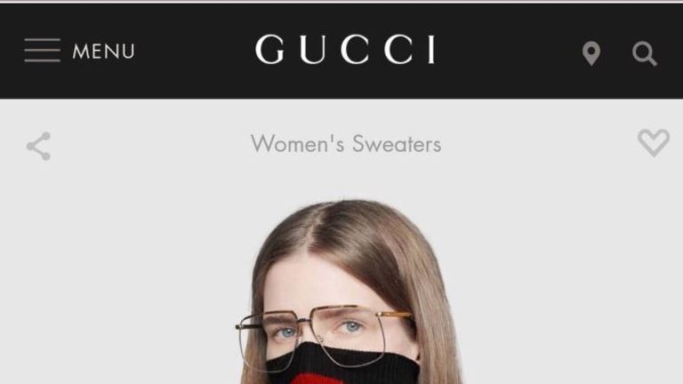 Gucci has been accused of selling a jumper that resembles &#39;blackface&#39;. Pic: Gucci/Spring