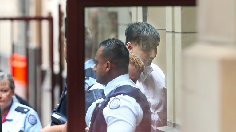 James Gargasoulas arrives for sentencing at the Victorian state Supreme Court in Melbourne