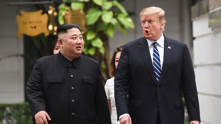 Kim Jong Un and President Trump