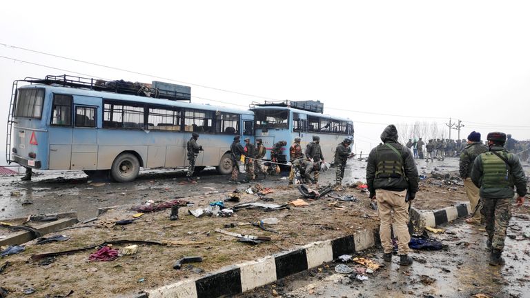 The attack was one of the the biggest on Indian security forces in Kashmir 