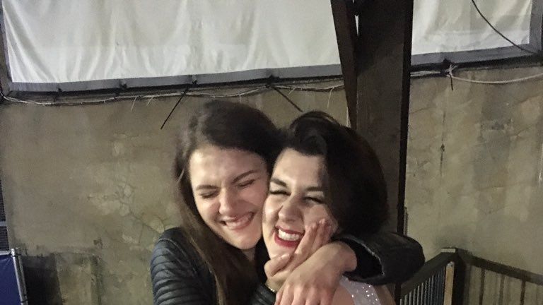 Libby Squire (L) went missing on Thursday night in Hull