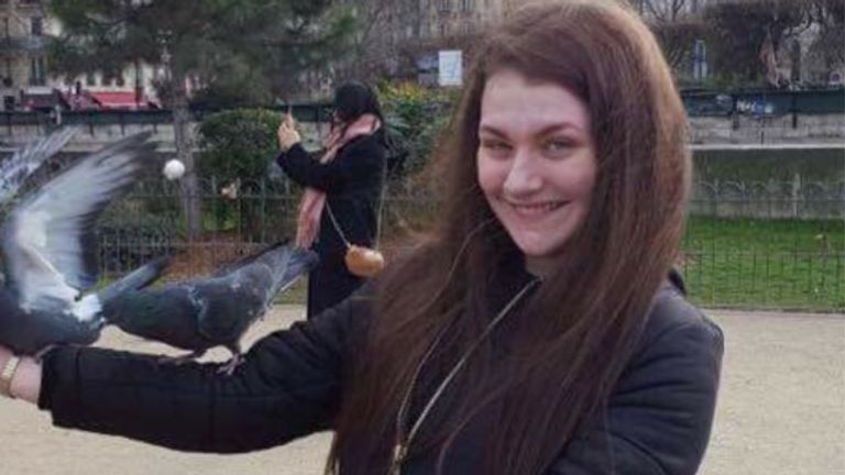 Libby Squire in Paris in May 2017 during a gap year when she visited the French city with friends