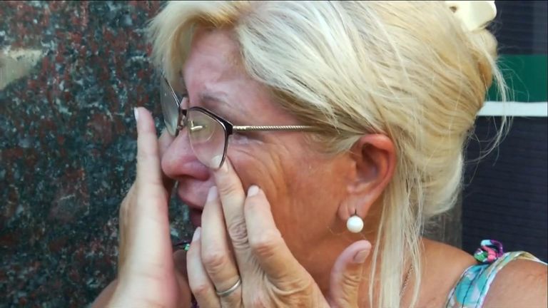Sala Mirta Taffarel's aunt remains in tears after the arrival of her body in Argentina