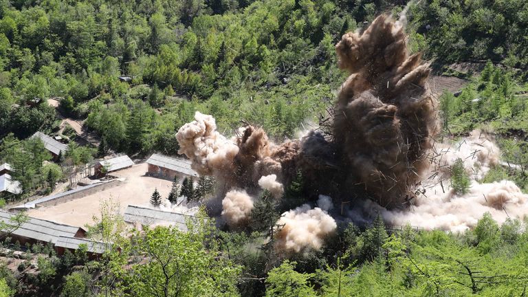 North Korea says it has dismantled its nuclear testing facility at Punggye-ri