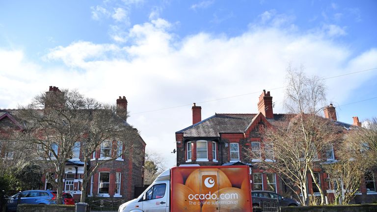 An Ocado van