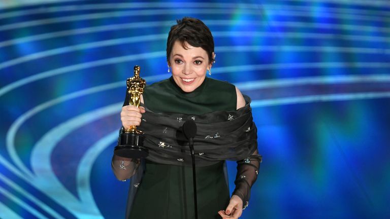 Olivia Colman wins best actress for The Favourite at the Oscars