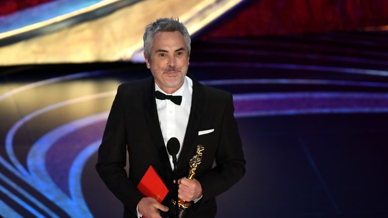 Alfonso Cuaron scooped several awards for Roma