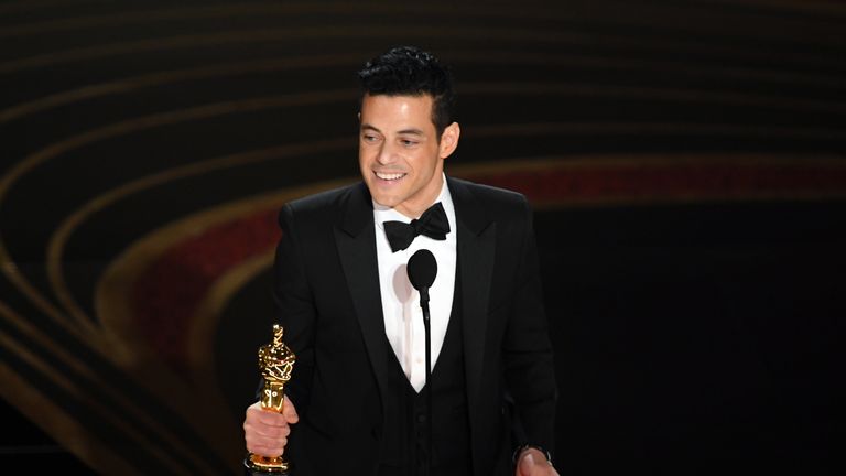 Rami Malek wins best actor at the Oscars for Bohemian Rhapsody