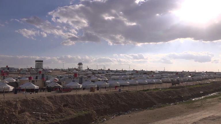 Refugee camp in Syria