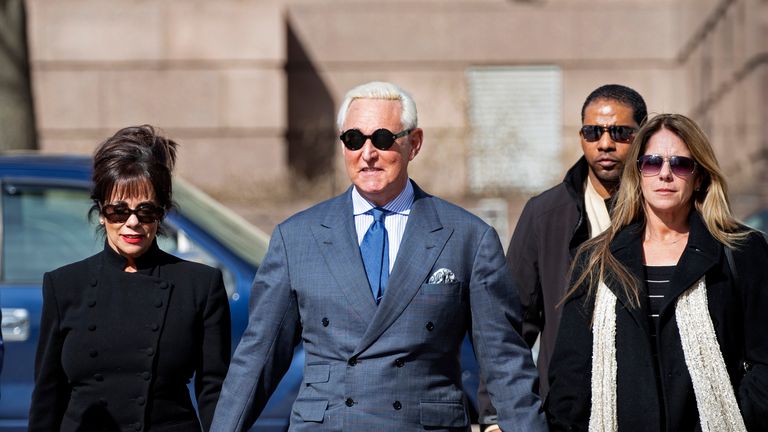 Roger Stone posted an edited photo of the judge ruling over his case