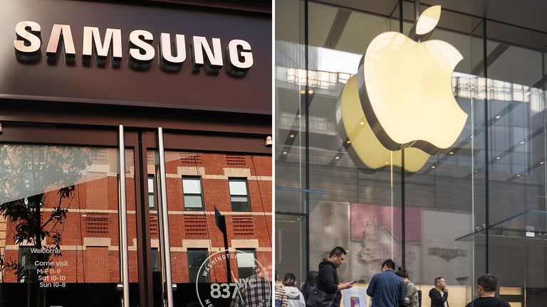 Samsung and Apple are both slipping in terms of their hold on the smartphone market