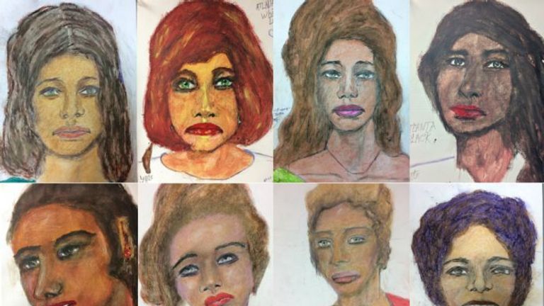 Serial Killer Samuel Little S Drawings Of His Victims Published By Fbi Us News Sky News serial killer samuel little s drawings