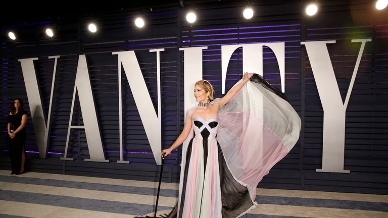 Selma Blair attends the 2019 Vanity Fair Oscars party