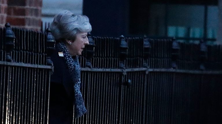  Theresa May left 10 Downing Street bound for Brussels