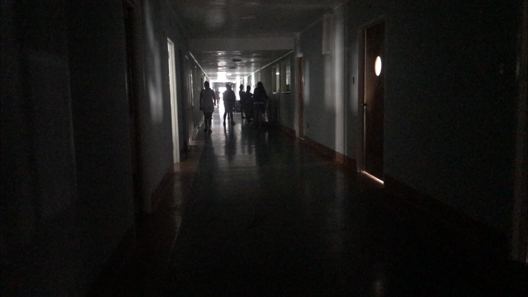 The paediatric ward has no electricity for lights