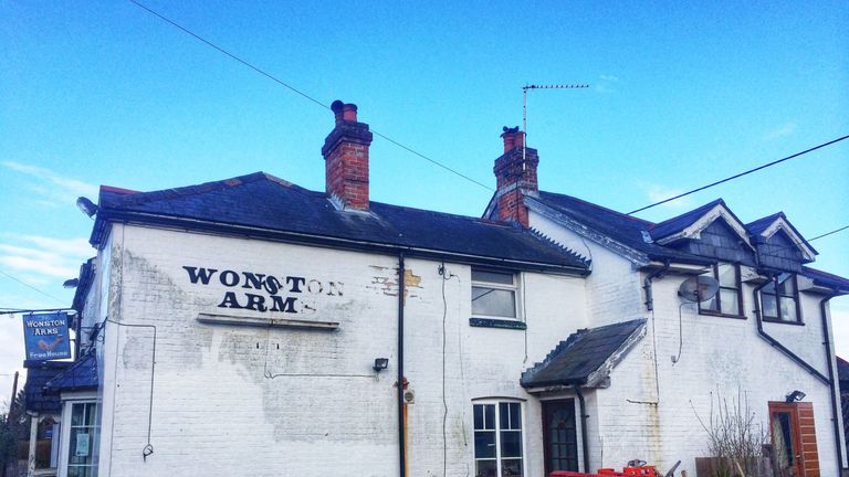 Just four years ago the Wonston Arms stood derelict