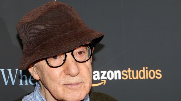 Woody Allen at a screening of the film “Wonder Wheel”, one of the movies  he made under his deal with Amazon