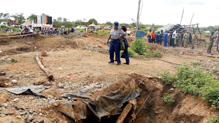 At least 22 bodies have been identified in shafts and tunnels