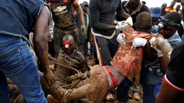 Only eight of the estimated 70 trapped miners are thought to have survived