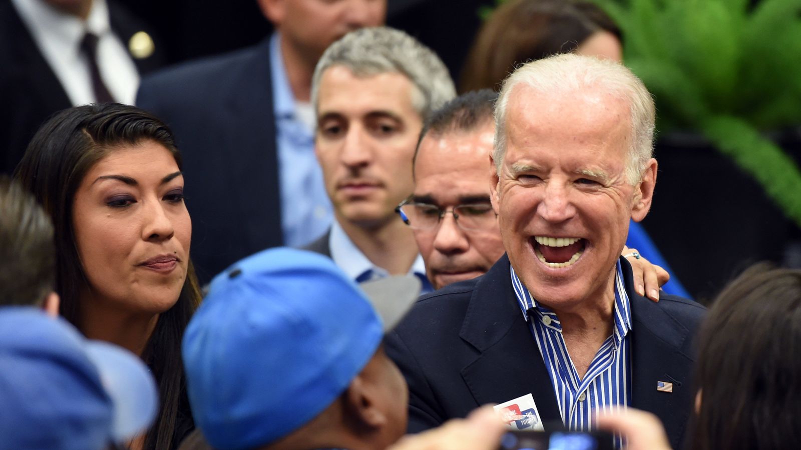 Joe Biden moves to defuse 'big slow kiss' claim by former candidate