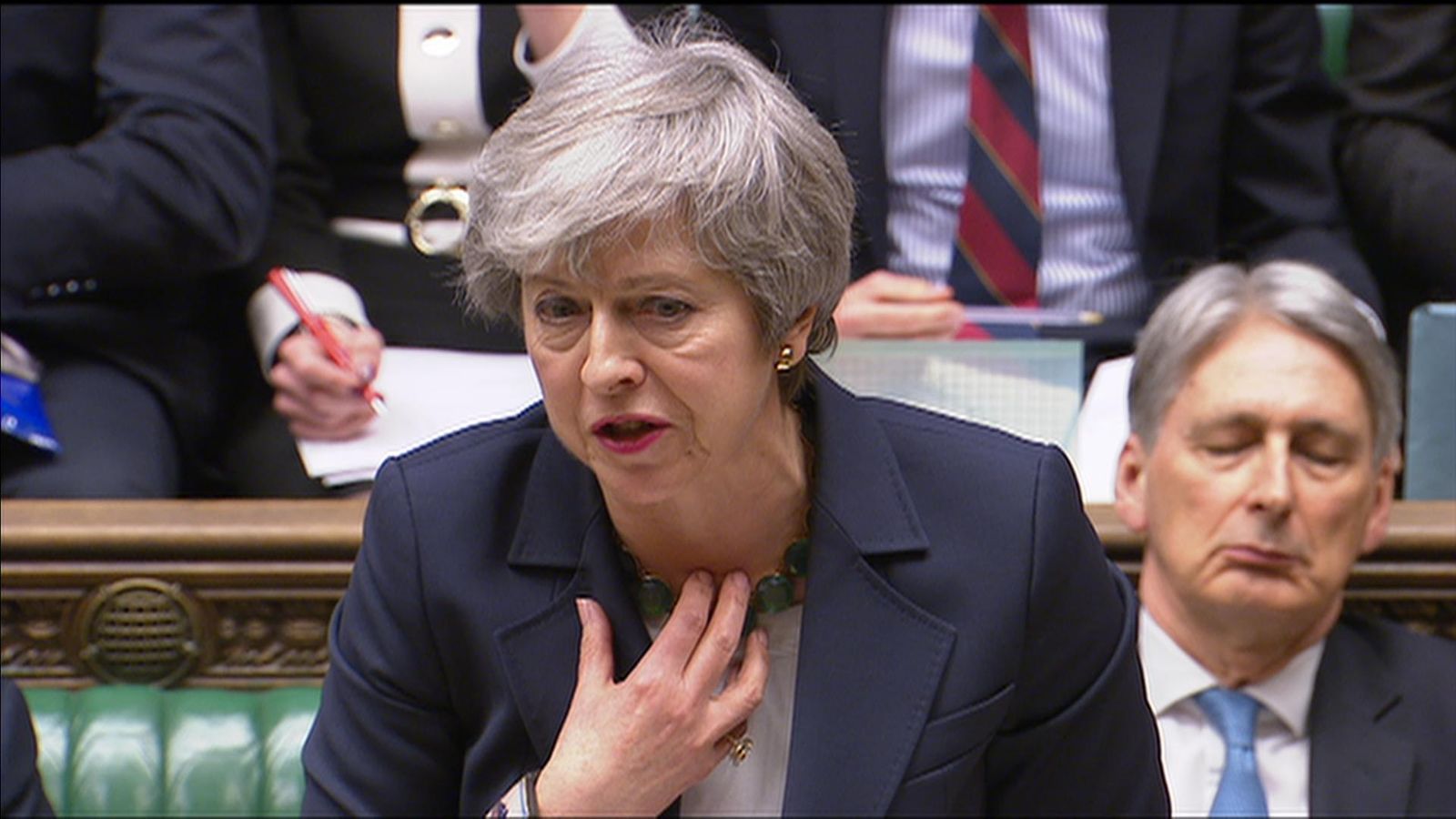 Theresa May Hits Back At Jeremy Corbyn During A Brexit Related Pmqs