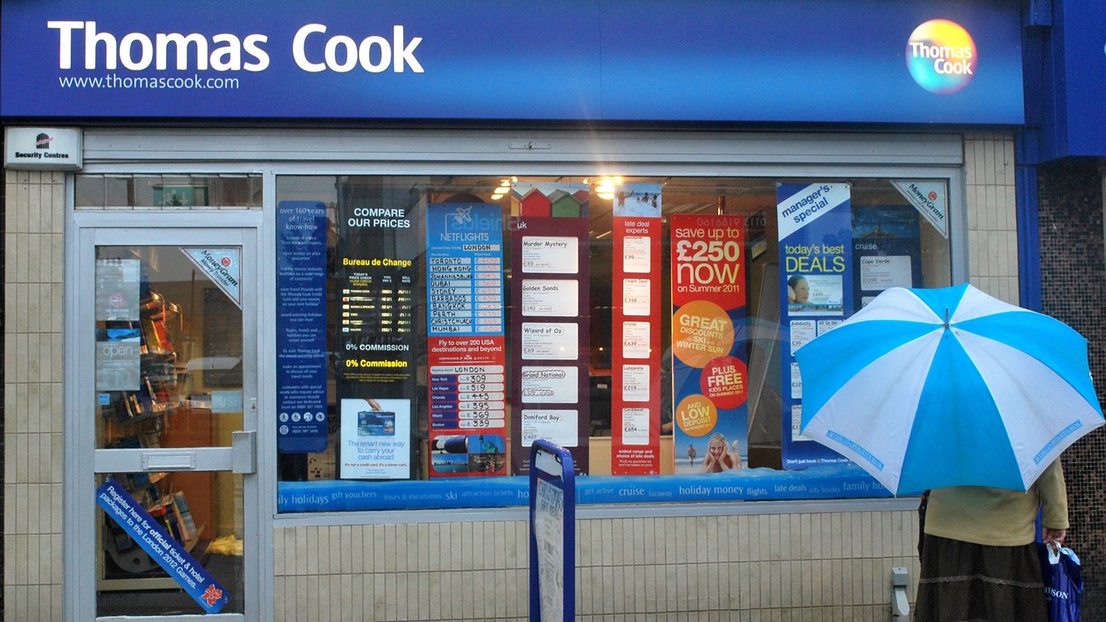 Thomas Cook to close 21 stores across UK UK News Sky News