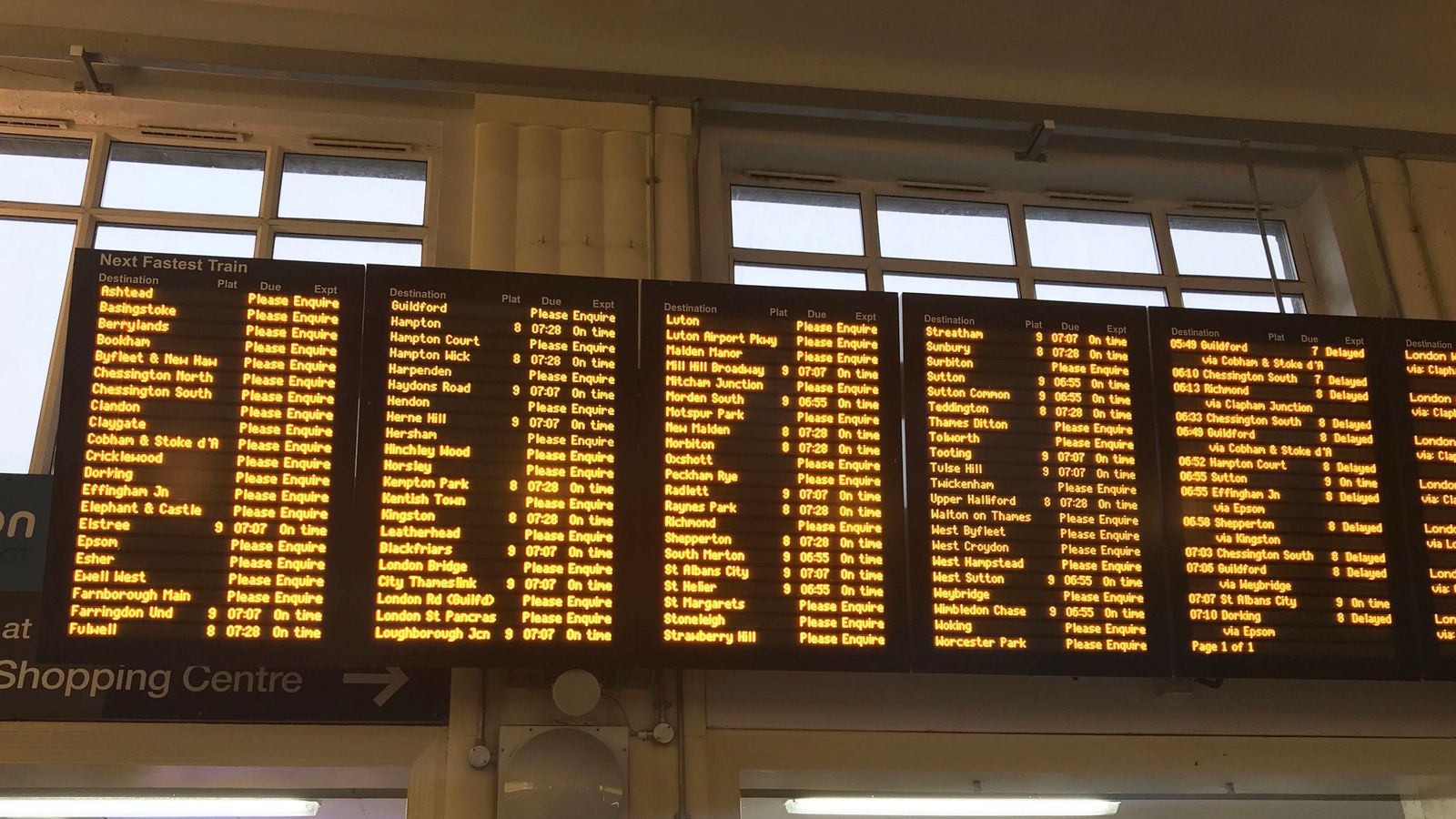 London Waterloo commuter chaos after all trains were cancelled UK
