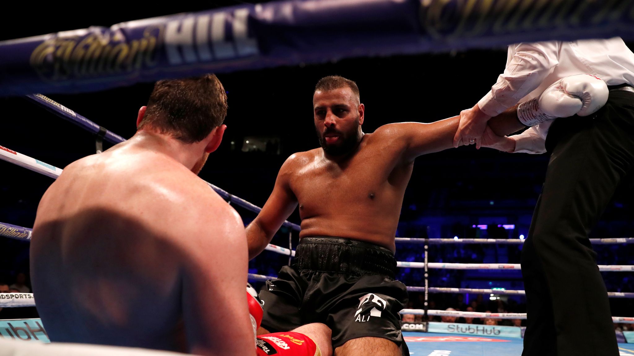 Kash Ali Heavyweight boxer who bit opponent during fight is suspended