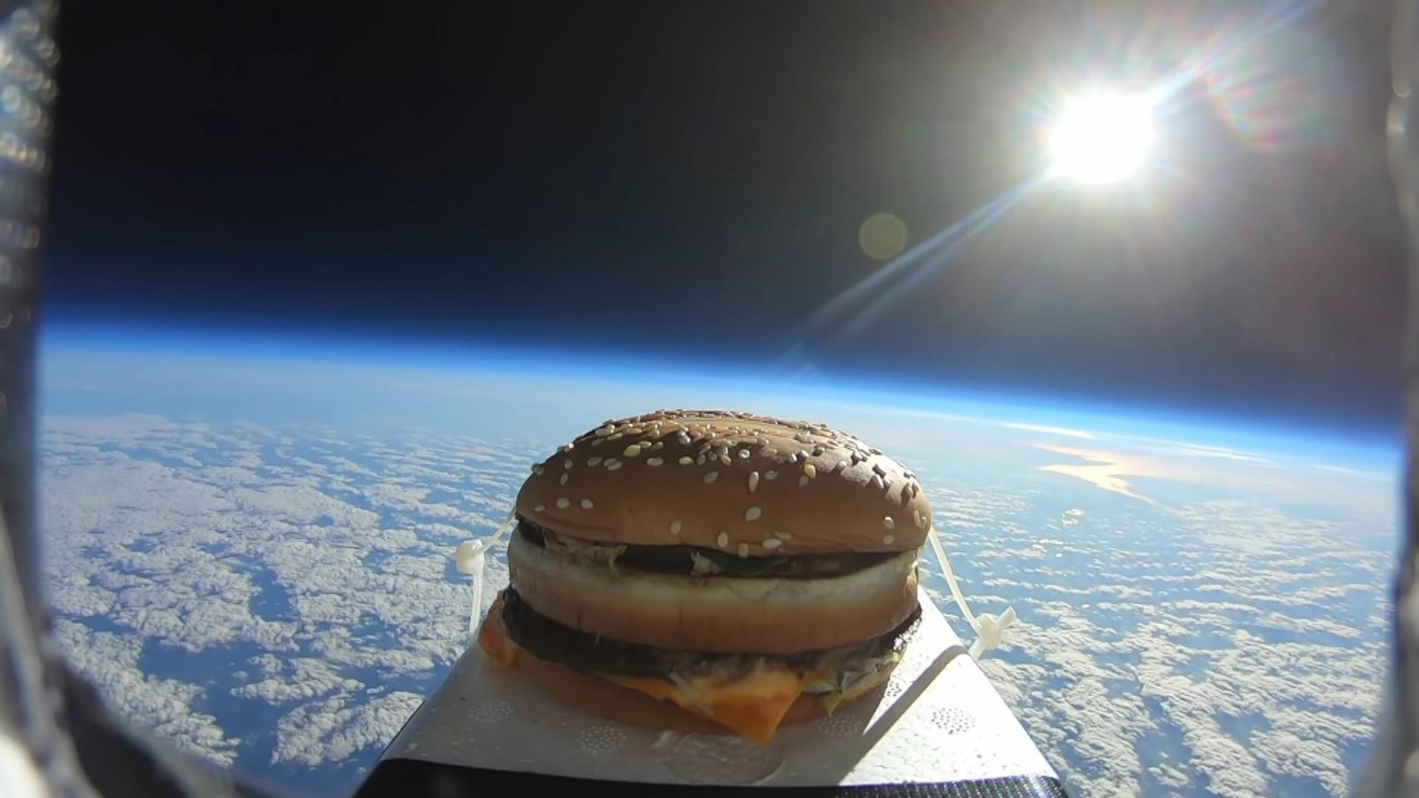 Space burger lands at Colchester United's training ground UK News