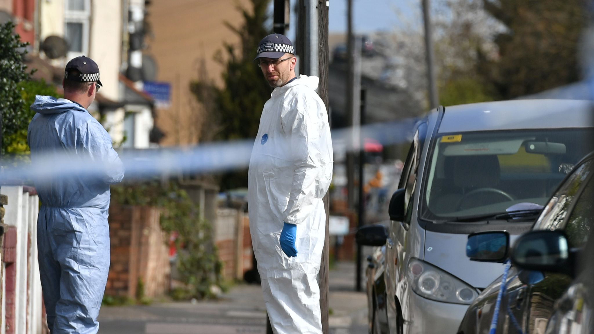 Edmonton stabbings Knifeman hunted after four victims stabbed in the back in north London UK