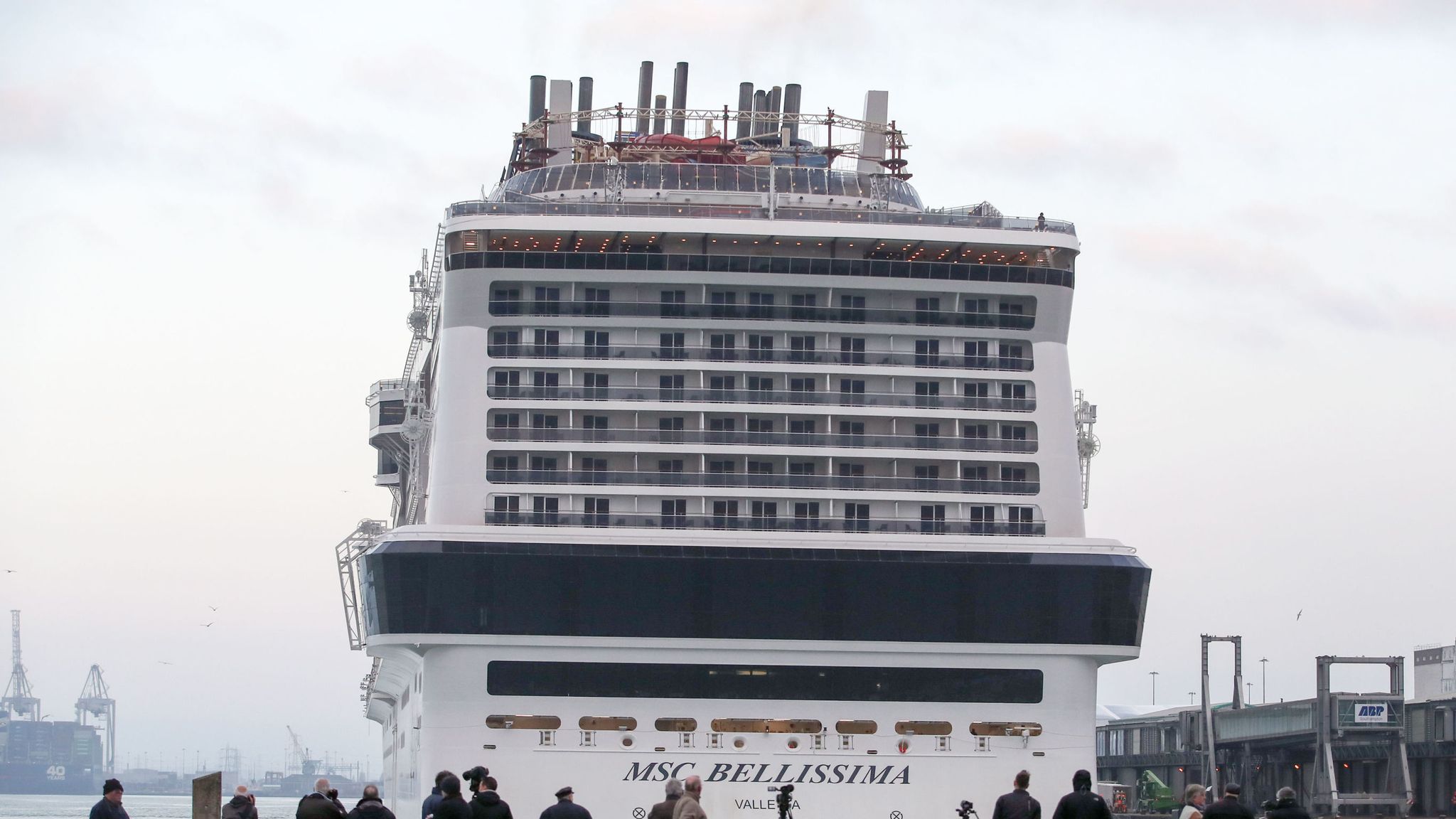 MSC Bellissima: Largest cruise ship to be christened in the UK arrives ...