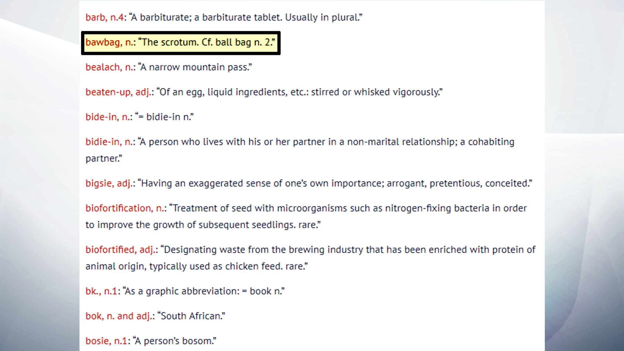 Rude Scottish words added to Oxford English Dictionary UK News Sky News