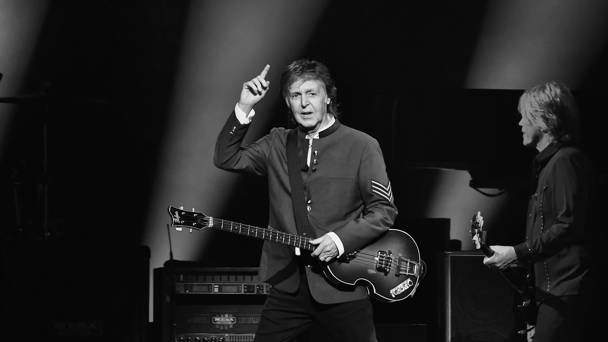 Paul McCartney performs in concert at American Airlines Arena on July 7, 20...