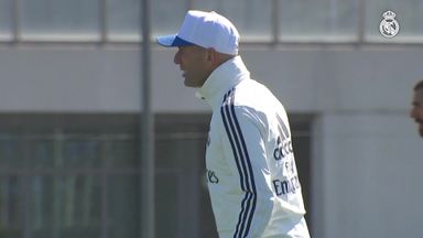 Zidane's first day back at Real Madrid