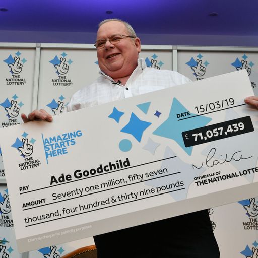 'It's going to change me!' says jackpot winner