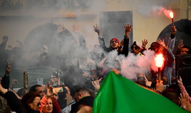 Protests enter fourth week as Algeria's president postpones election Protests enter fourth week as Algeria's president postpones election