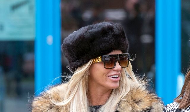 Katie Price denies using threatening and abusive language outside primary school Katie Price denies using threatening and abusive language outside primary school