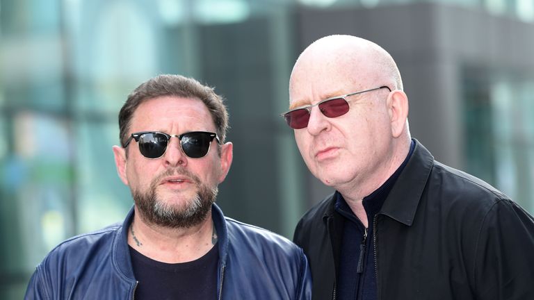Alan McGee and Happy Mondays&#39; Shaun Ryder in 2015