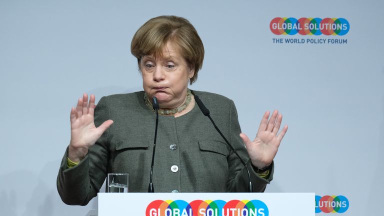 German Chancellor Angela Merkel