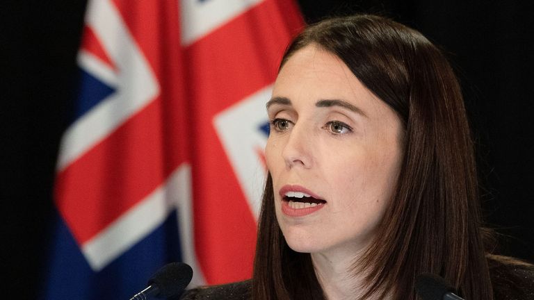 New Zealand Prime Minister Jacinda Ardern speaks to the media during her post cabinet press conference at Parliament in Wellington on March 25, 2019