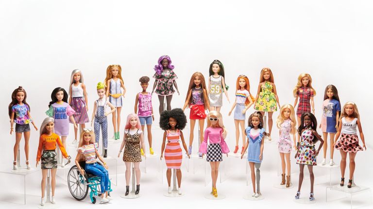 The Barbie Fahionista range - showcasing how diverse the range has become